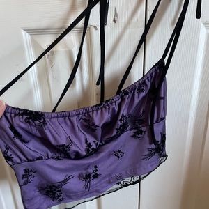 shein romwe spaghetti strap purple Y2K 2000s
